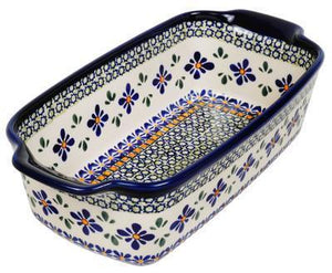 Picture of a Polish Pottery Product featuring the Emerald Mosaic (DU60) pattern.