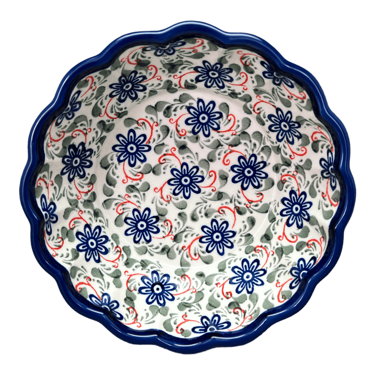 Bowl, Round, Scalloped, 7", Zaklady (Y1892)