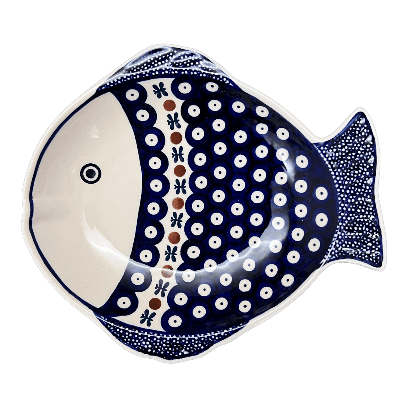 Platter, Fish-Shaped, Large, 9.5" x 8.25", Manufaktura (S015)