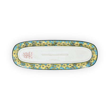 Platter, Oval, 17.5" x 6" in "Sunny Meadow" by Zaklady | Y1430A-ART332