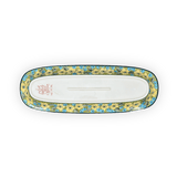 Platter, Oval, 17.5" x 6" in "Sunny Meadow" by Zaklady | Y1430A-ART332