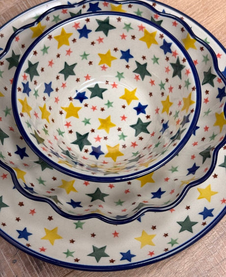 Bowl, Round, Blossom, 7.5" in "Star Shower" by Ceramika Artystyczna | A249-359X