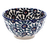 Polish Pottery Bowl, Round, Fancy, 5.5" in "Peacock Parade" by Manufaktura | C018U-AS60 at PolishPotteryOutlet.com