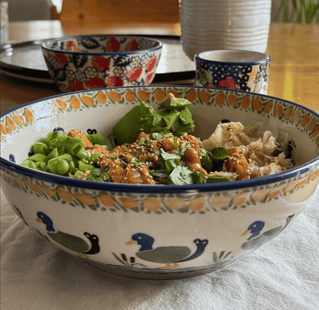 Bowl, Round, 8.5" in "Festive Forest" by Manufaktura | M135U-INS6