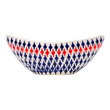 Vase, Ikebana, Oval, Frog Insert, 10.5" x 4.5" in "Shock Waves" by Manufaktura | W022U-GZ42