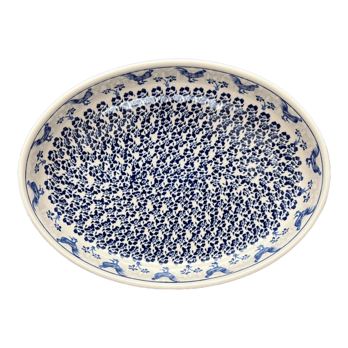 Baker, Oval, 12.25" in "Rooster Blues" by Zaklady | Y350A-D1149