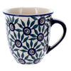 Polish Pottery Mug, Mars Mug, 16 oz Large in "Peacock Parade" by Manufaktura | K106U-AS60 at PolishPotteryOutlet.com