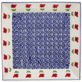 Plate, Square, Dinner, 11.25" Plate in "Poppy Garden" by Manufaktura | T145T-EJ01