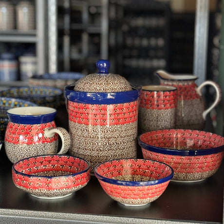 Bowl, Round, 7.75" in "Coral Fans" by Ceramika Artystyczna | A211-2199X