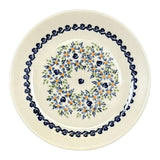 Plate, Round, Dessert, 7.25" in "Blue Rose Wreath" by Manufaktura | T131U-P318