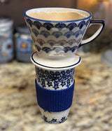 Pour Over, Coffee Dripper, 4.25" in "Flower Power" by Manufaktura | F127T-JS14