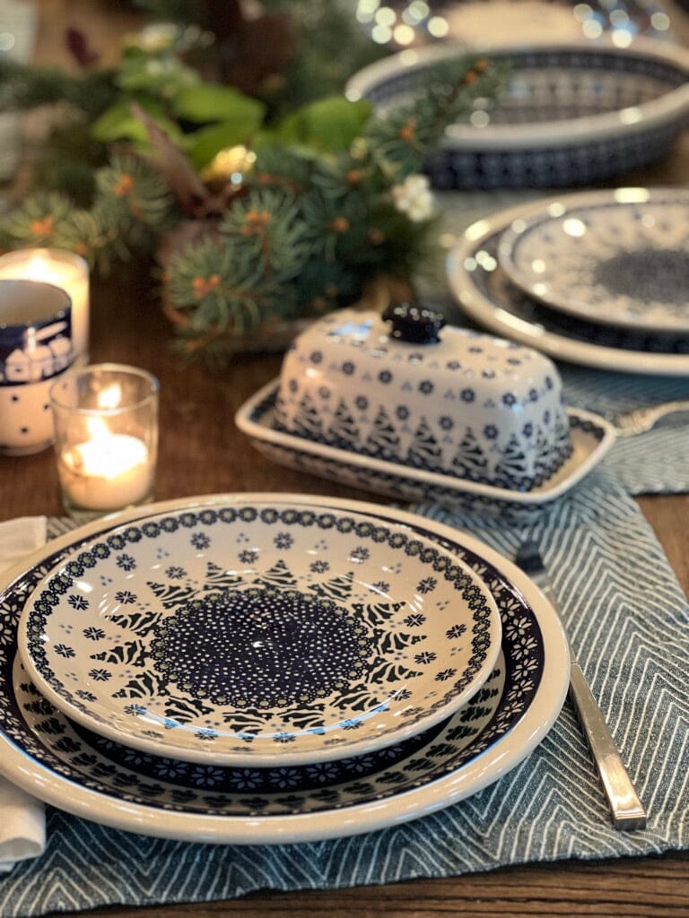 Plate, Round, Salad, 8.5" in "Snowy Pines" by Manufaktura | T134T-U22