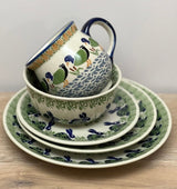 Plate, Round, Dessert, 7.25" in "Peacock" by Manufaktura | T131T-54