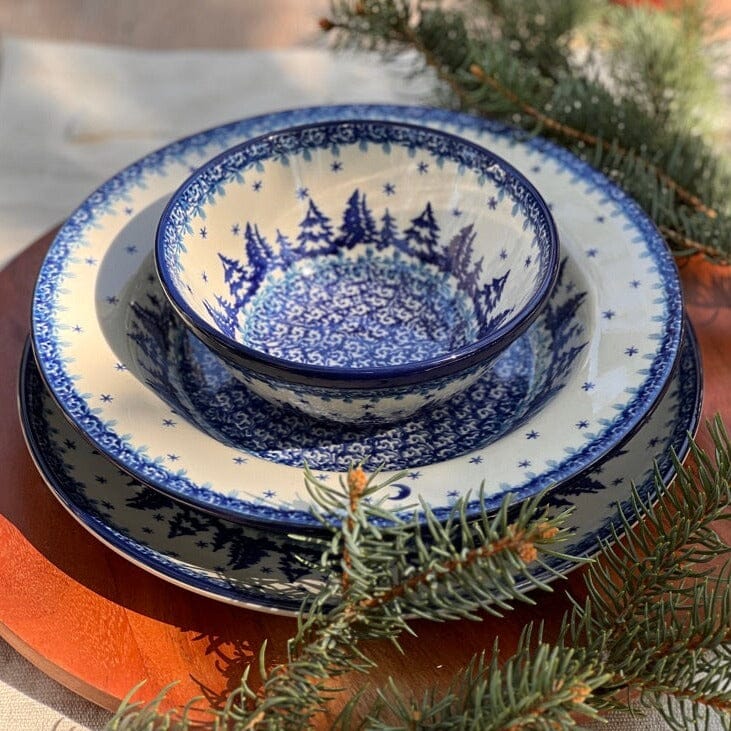 Bowl, Round, Kitchen, 5.5" in "Winter Skies" by Ceramika Artystyczna | A059-2826X
