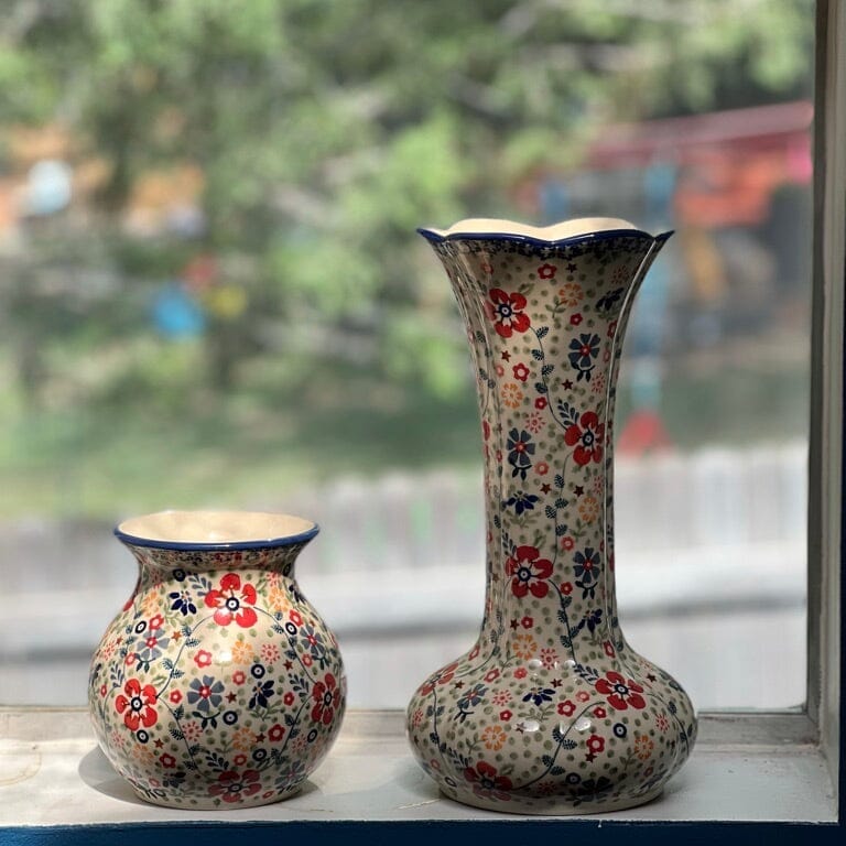 Vase, Bubble, 6" in "Full Bloom" by Manufaktura | W003S-EO34