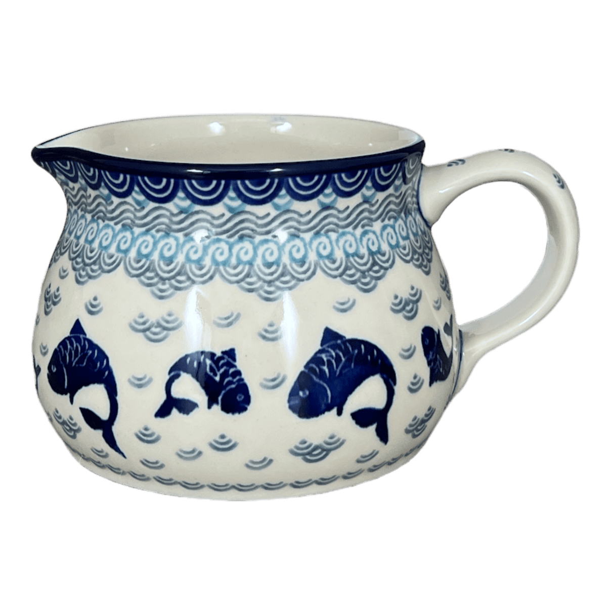 Pitcher, 30 oz in "Koi Pond" by Ceramika Artystyczna | A008-2372X