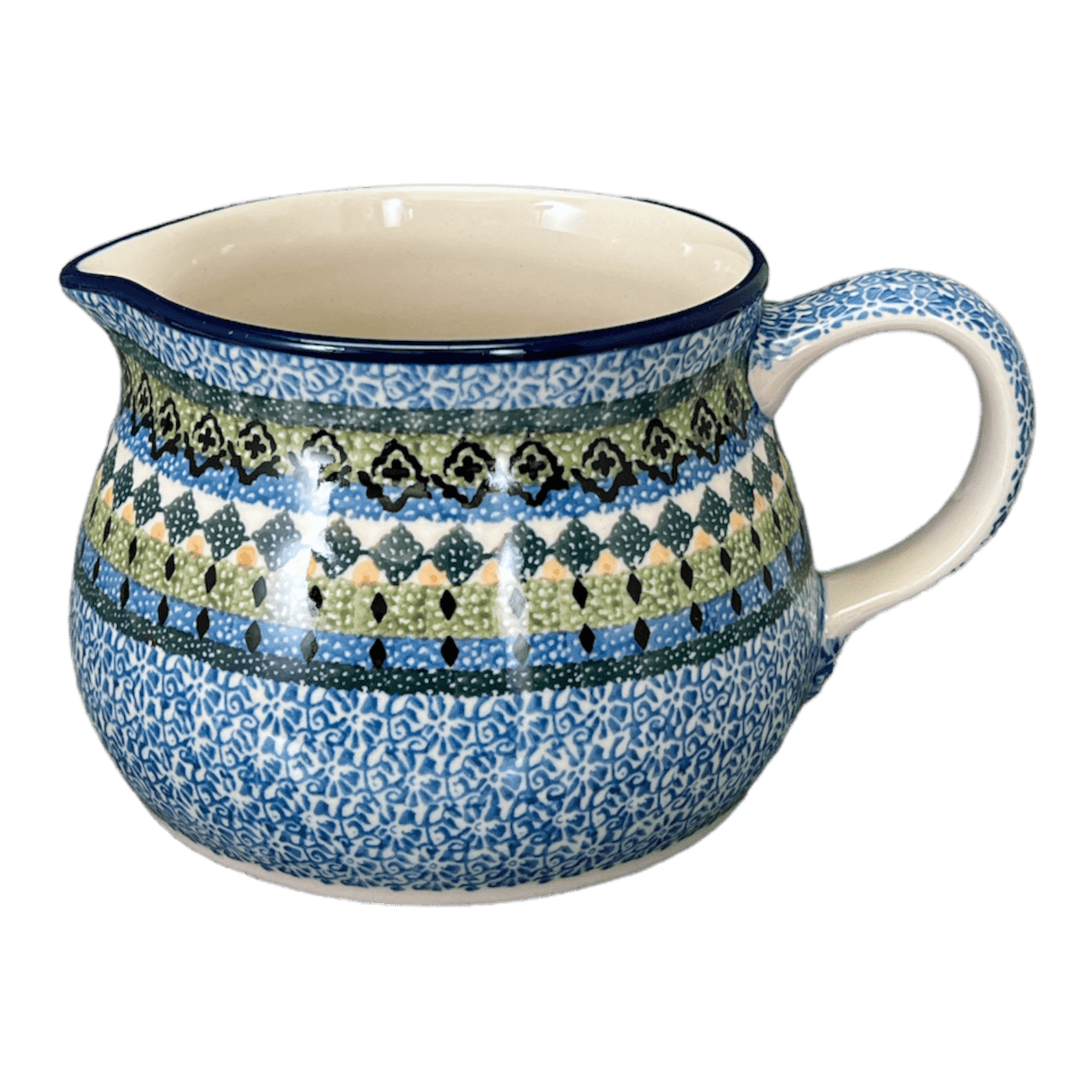 Pitcher, 30 oz in "Aztec Blues" by Ceramika Artystyczna | A008-U4428