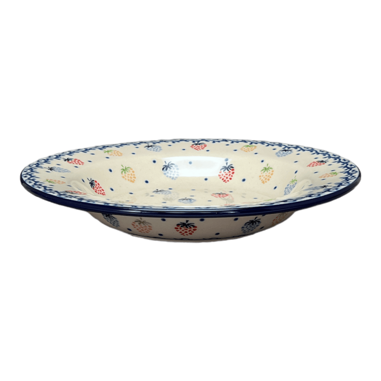 Plate, Round, Soup Plate, 9.25" in "Mixed Berries" by Ceramika Artystyczna | A014-1449X