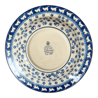 A picture of a Polish Pottery CA Soup Plate (Cat Tracks) | A014-1771 as shown at PolishPotteryOutlet.com/products/9-25-soup-pasta-plate-cat-tracks-a014-1771