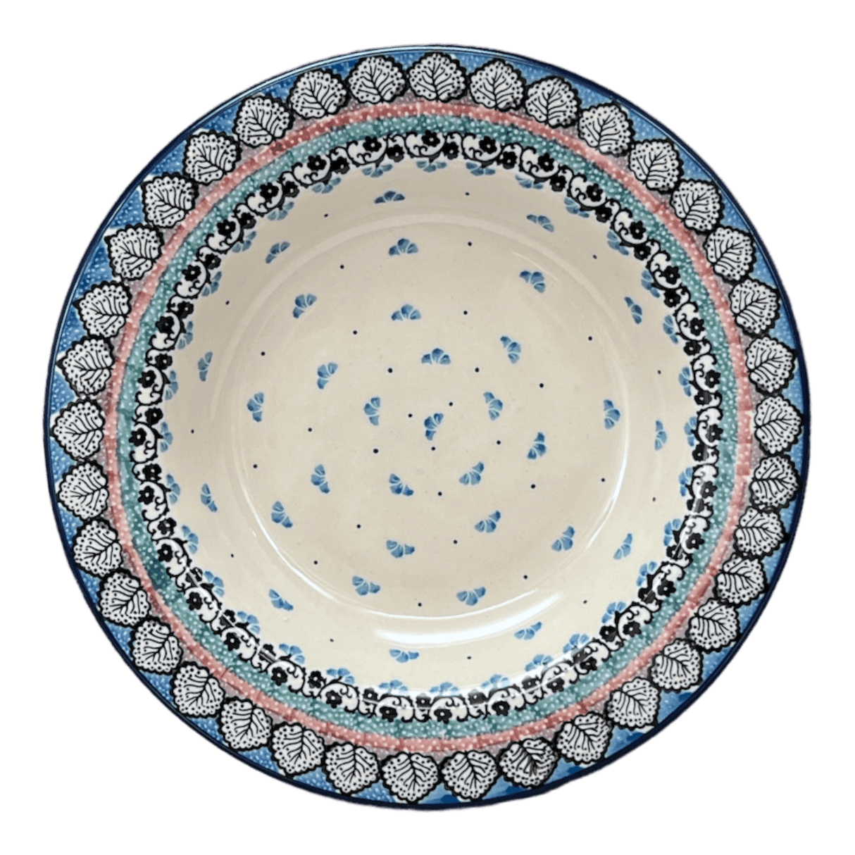 Plate, Round, Soup Plate, 9.25" in "Winter Aspen" by Ceramika Artystyczna | A014-1995X