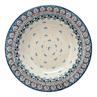 A picture of a Polish Pottery CA Soup Plate (Winter Aspen) | A014-1995X as shown at PolishPotteryOutlet.com/products/9-25-soup-pasta-plate-winter-aspen-a014-1995x
