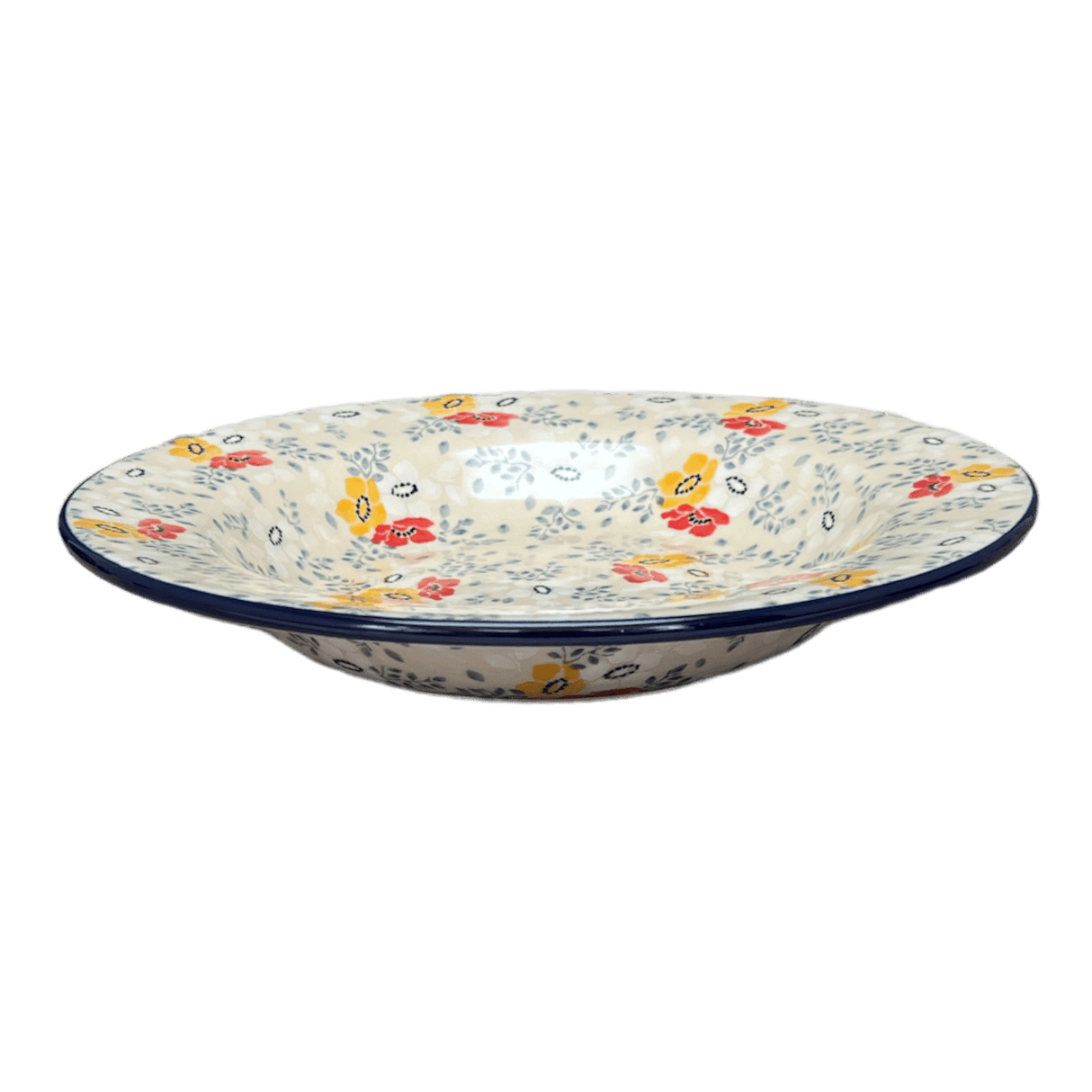 Plate, Round, Soup Plate, 9.25" in "Soft Bouquet" by Ceramika Artystyczna | A014-2378X