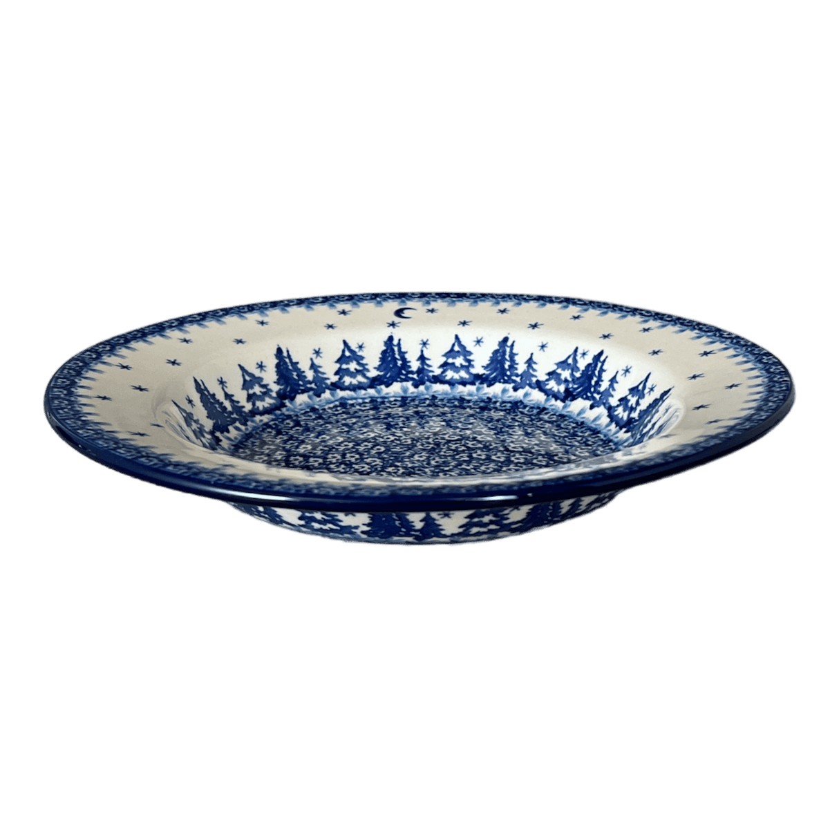 Plate, Round, Soup Plate, 9.25" in "Winter Skies" by Ceramika Artystyczna | A014-2826X