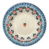 Plate, Round, Soup Plate, 9.25" in "Strawberry Patch" by Ceramika Artystyczna | A014-721X