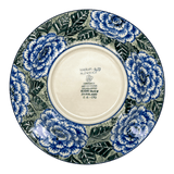 Plate, Round, Soup Plate, 9.25" in "Blue Dahlia" by Ceramika Artystyczna | A014-U1473