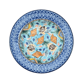 Polish Pottery C.A. Soup Plate (Poseidon's Treasure) | A014-U1899 Additional Image at PolishPotteryOutlet.com