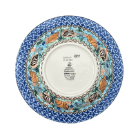 A picture of a Polish Pottery CA Soup Plate (Poseidon's Treasure) | A014-U1899 as shown at PolishPotteryOutlet.com/products/c-a-soup-plate-poseidons-treasure-a014-u1899