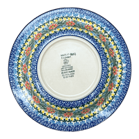 A picture of a Polish Pottery CA Soup Plate (Hummingbird Bouquet) | A014-U3357 as shown at PolishPotteryOutlet.com/products/9-25-soup-pasta-plate-hummingbird-bouquet-a014-u3357