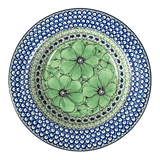 Plate, Round, Soup Plate, 9.25" in "Green Goddess" by Ceramika Artystyczna | A014-U408A