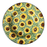 Plate, Round, Soup Plate, 9.25" in "Sunflower Field" by Ceramika Artystyczna | A014-U4737