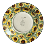 Plate, Round, Soup Plate, 9.25" in "Sunflower Field" by Ceramika Artystyczna | A014-U4737