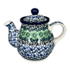 Polish Pottery CA 10 oz. Individual Teapot (Ring of Green) | A020-1479X at PolishPotteryOutlet.com