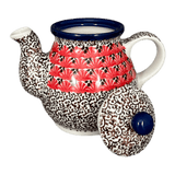 Teapot, 10 oz Individual in "Coral Fans" by Ceramika Artystyczna | A020-2199X