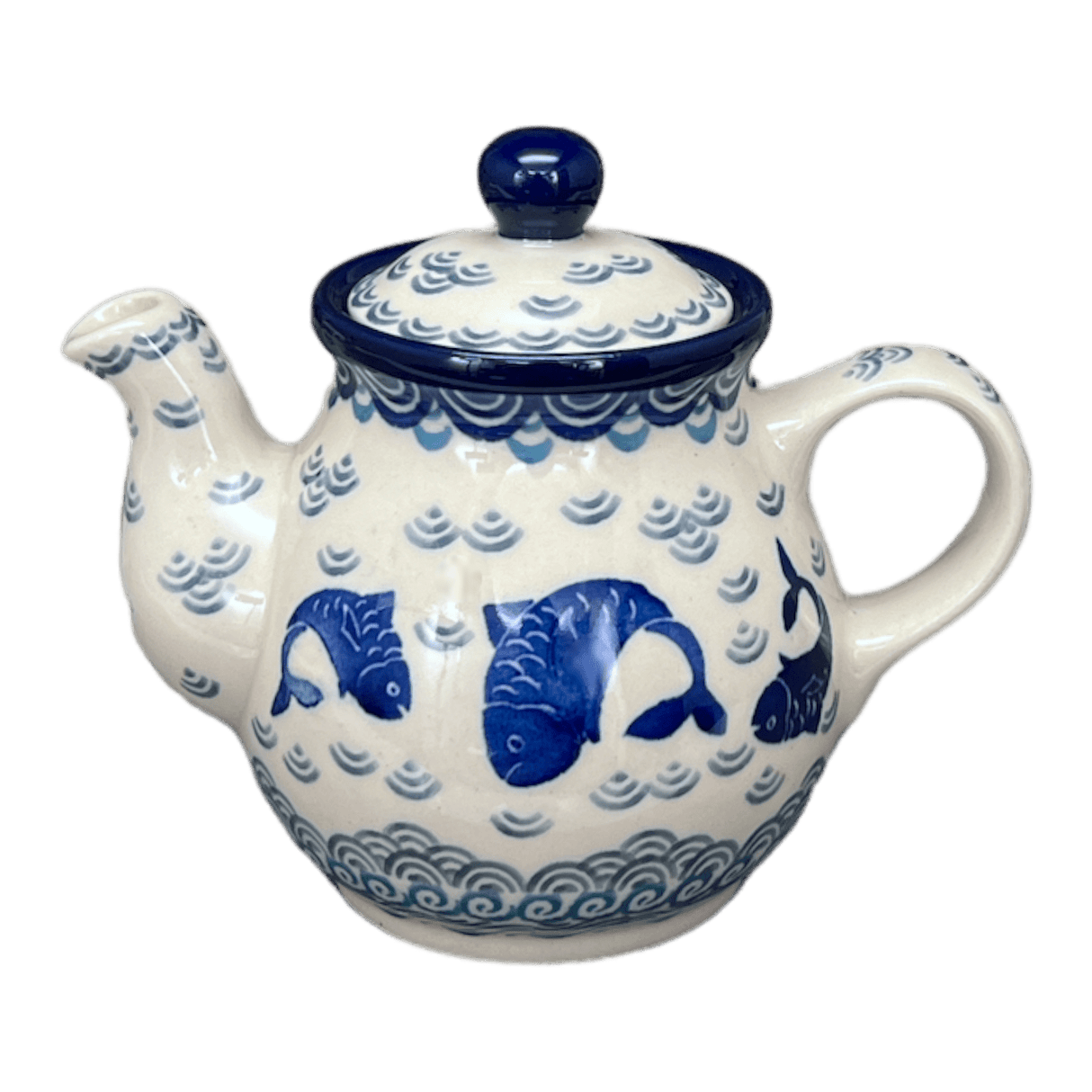 Teapot, 10 oz Individual in "Koi Pond" by Ceramika Artystyczna | A020-2372X