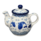 Teapot, 10 oz Individual in "Koi Pond" by Ceramika Artystyczna | A020-2372X