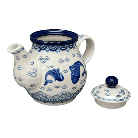 Teapot, 10 oz Individual in "Koi Pond" by Ceramika Artystyczna | A020-2372X