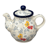 Teapot, 10 oz Individual in "Soft Bouquet" by Ceramika Artystyczna | A020-2378X