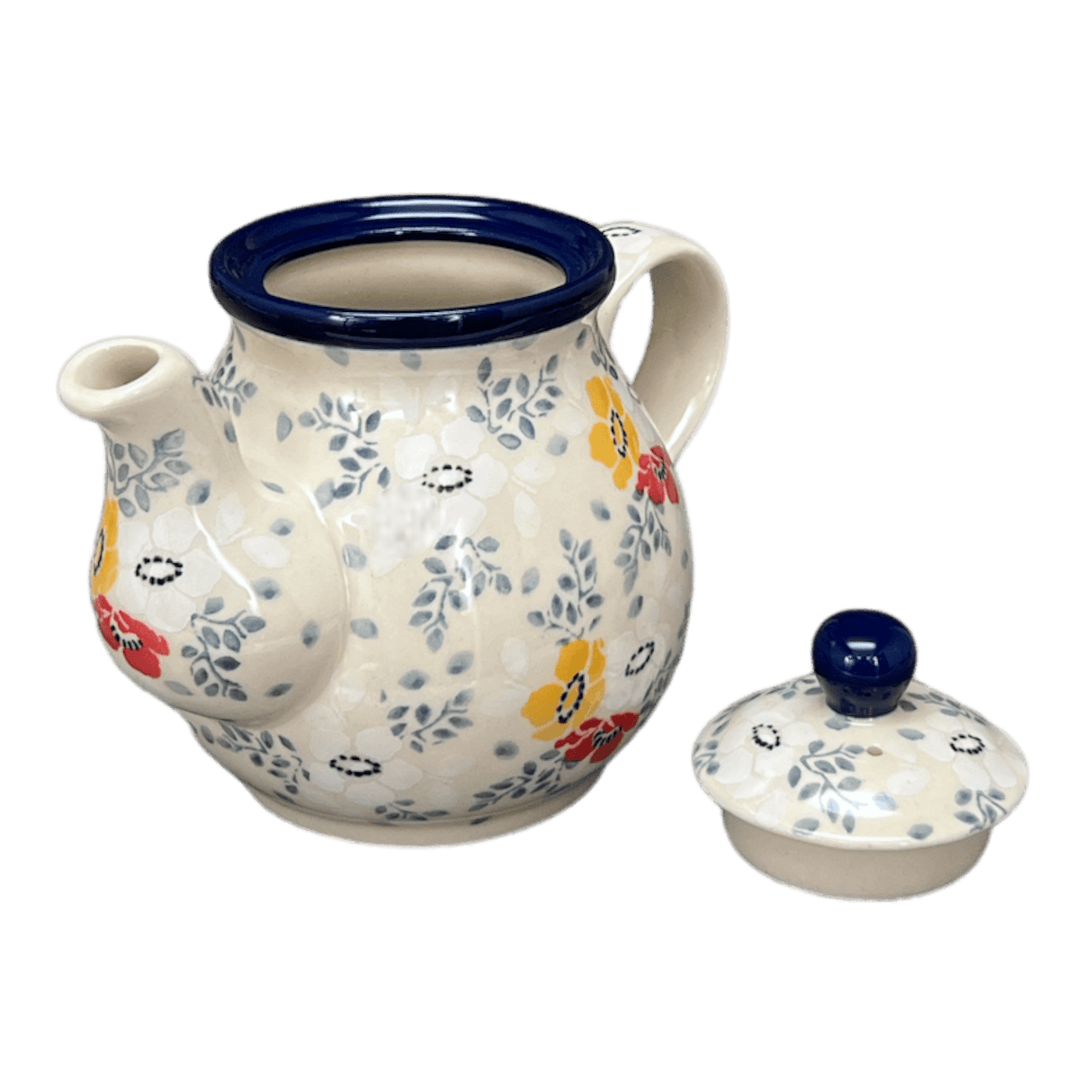 Teapot, 10 oz Individual in "Soft Bouquet" by Ceramika Artystyczna | A020-2378X