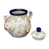 Teapot, 10 oz Individual in "Soft Bouquet" by Ceramika Artystyczna | A020-2378X