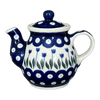 Polish Pottery CA 10 oz. Individual Teapot (Tulip Dot) | A020-377Z at PolishPotteryOutlet.com
