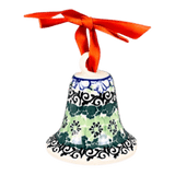 Ornament, Bell, 3" in "Ring of Green" by Ceramika Artystyczna | A029-1479X