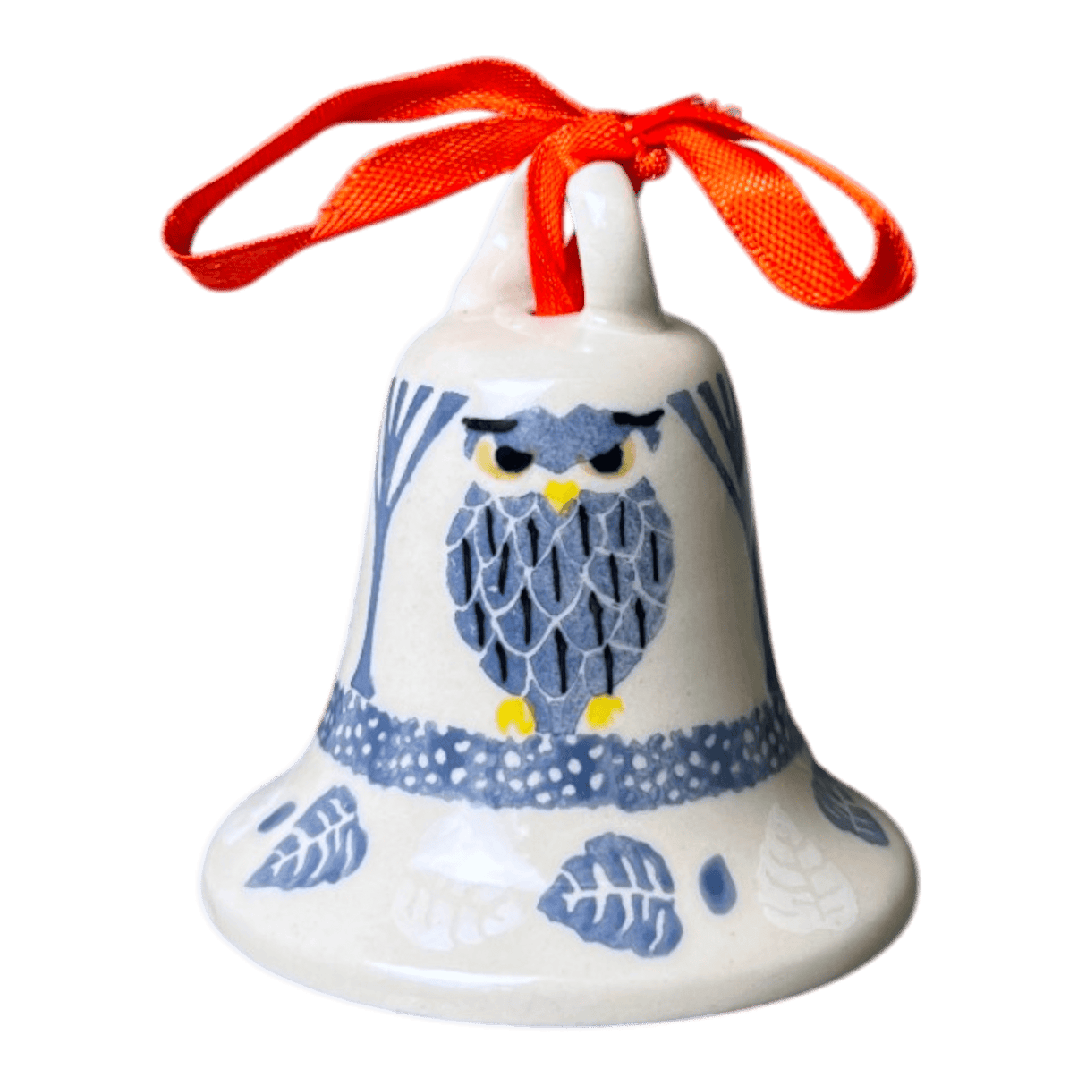 Ornament, Bell, 3" in "Lone Owl" by Ceramika Artystyczna | A029-3326X
