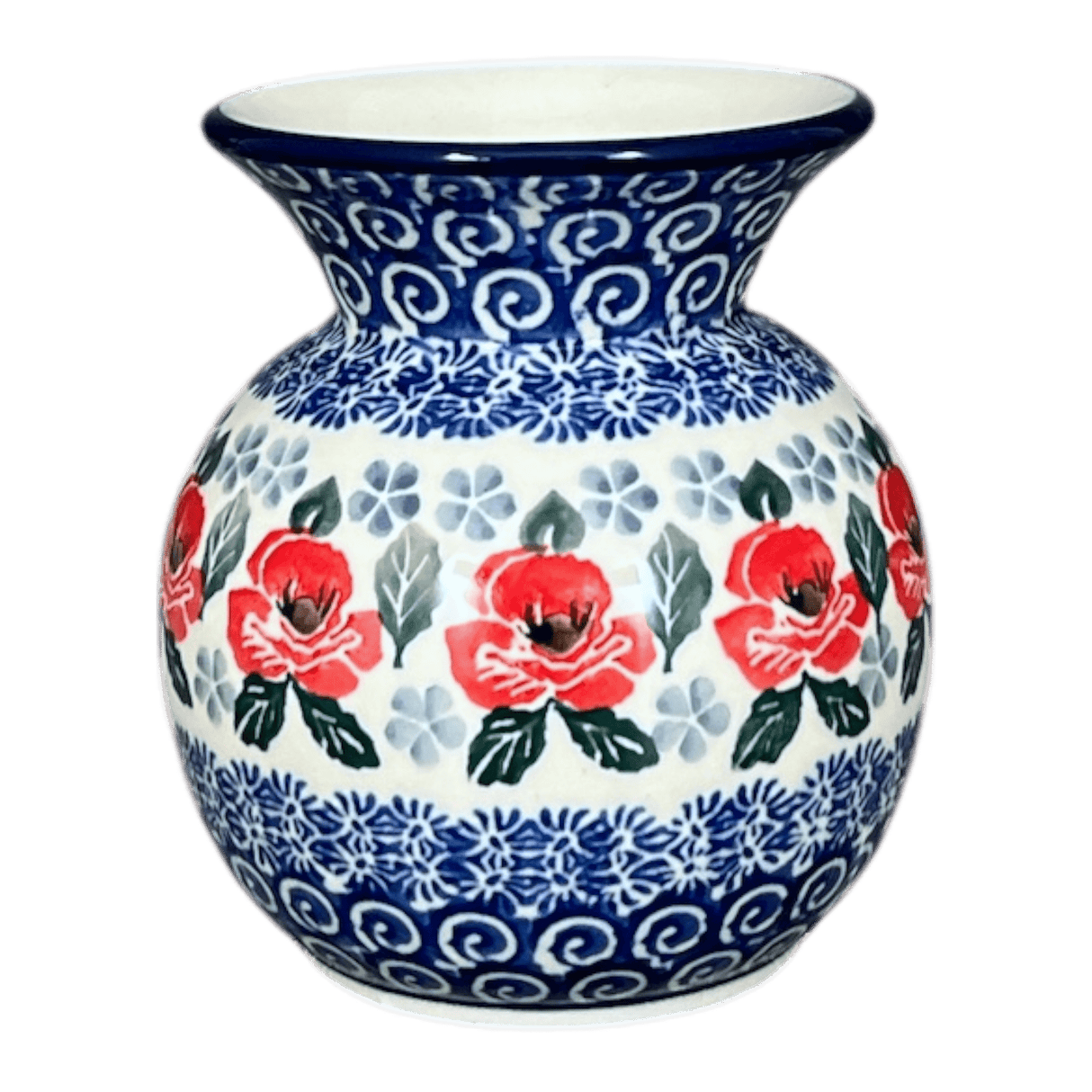 Vase, Tall, 4" in "Rosie's Garden" by Ceramika Artystyczna | A048-1490X