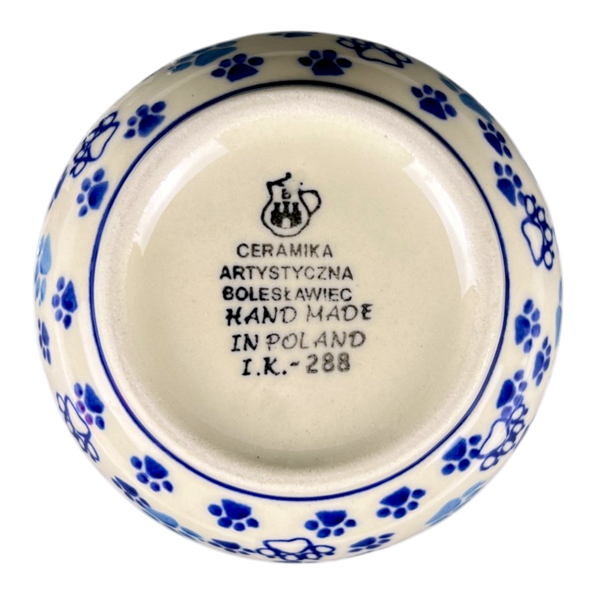 Vase, Round, 4" in "Cat Tracks" by Ceramika Artystyczna | A048-1771