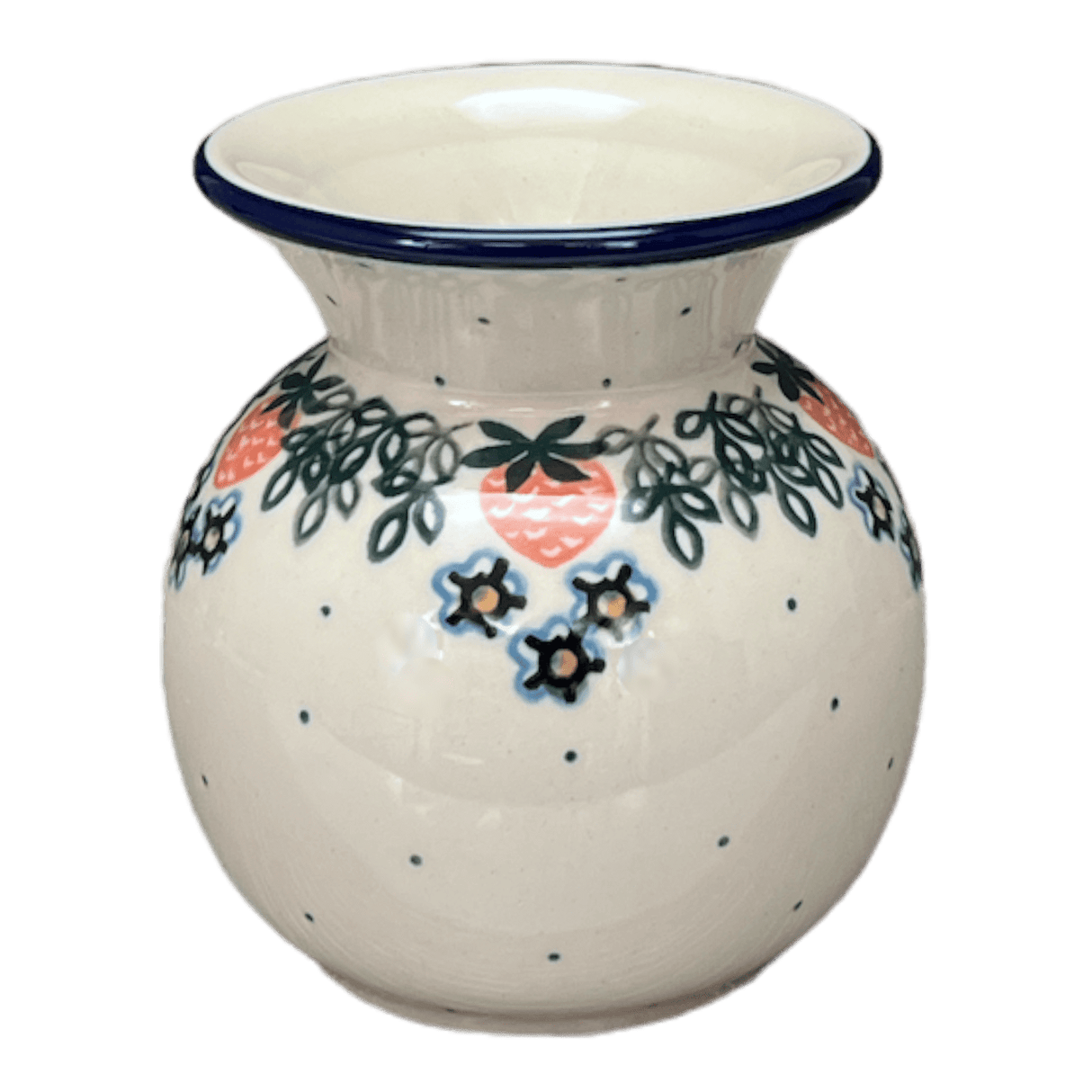 Vase, Tall, 4" in "Strawberry Patch" by Ceramika Artystyczna | A048-721X