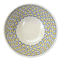 A picture of a Polish Pottery CA 11" Serving Bowl (Sunny Circle) | A055-0215 as shown at PolishPotteryOutlet.com/products/11-serving-bowl-sunny-circle-a055-0215